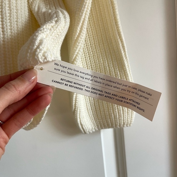 Poetry Funnel Neck Sweater Cotton Tape - US 14 - Picture 10 of 10